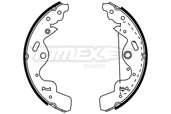 Obrázok Sada brzdových čeľustí TOMEX Brakes  TX2275